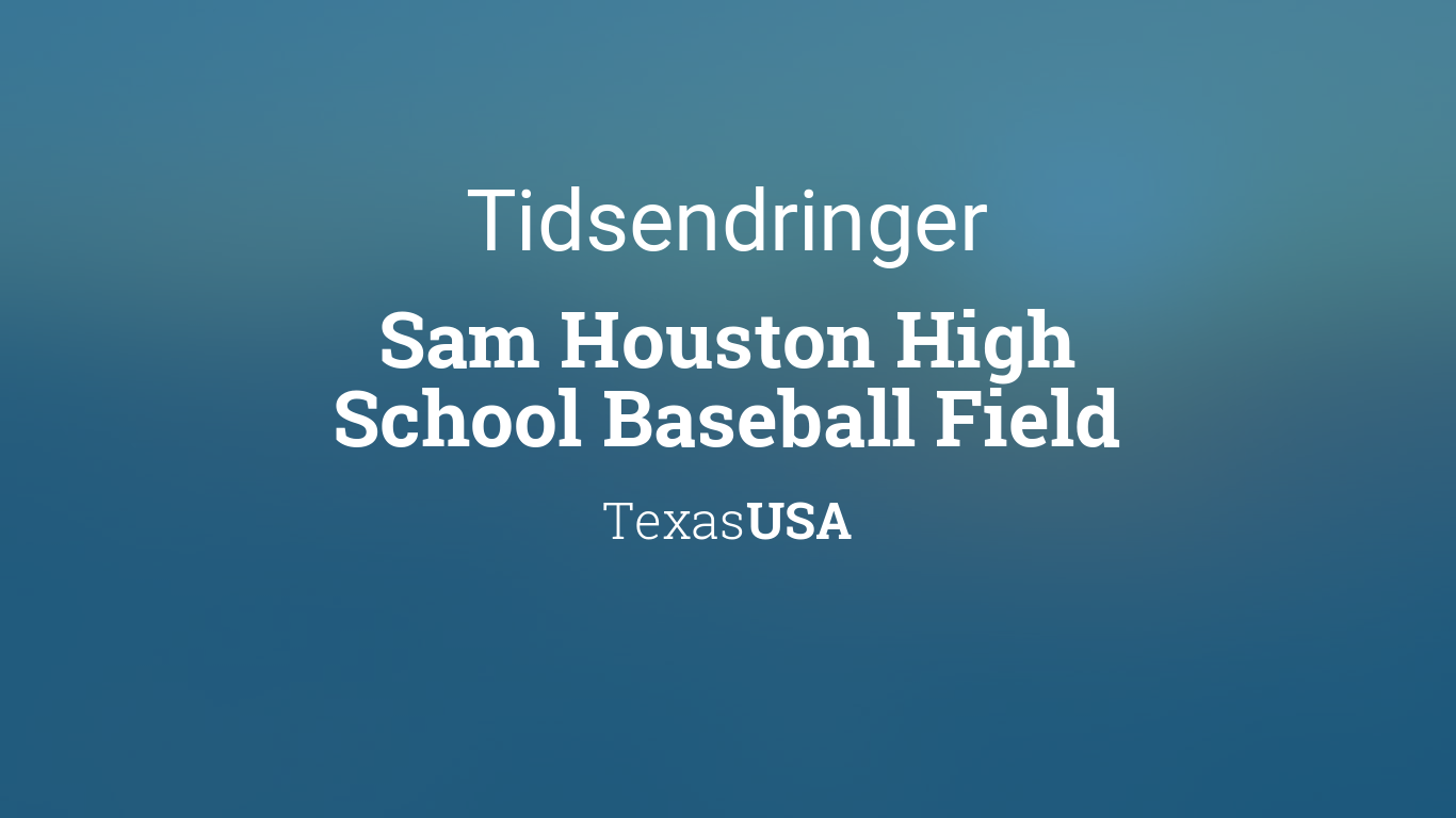 Endring til/fra sommertid 2024 i Sam Houston High School Baseball Field